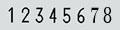 B6 Numberer, 8 cifre
